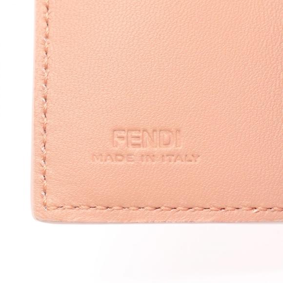 Fendi Pink Leather Wallet Tri FF Baguette - Picture 4 of 4